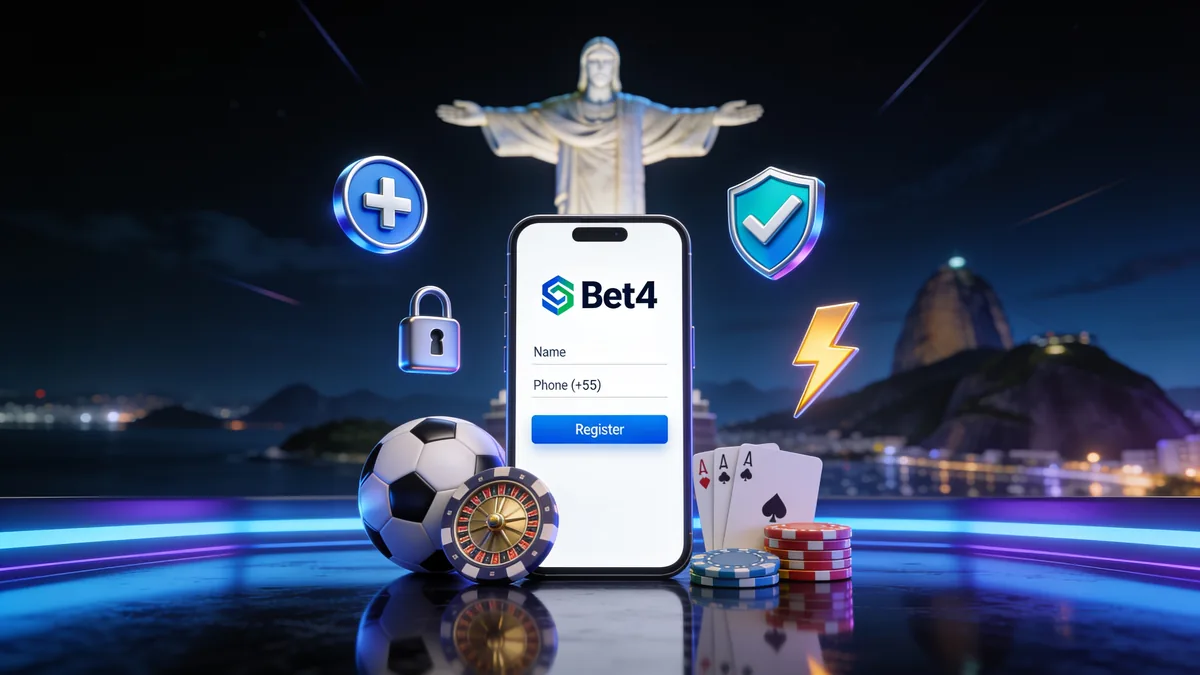 bet4 no Brasil — Como verificar sua conta na bet4